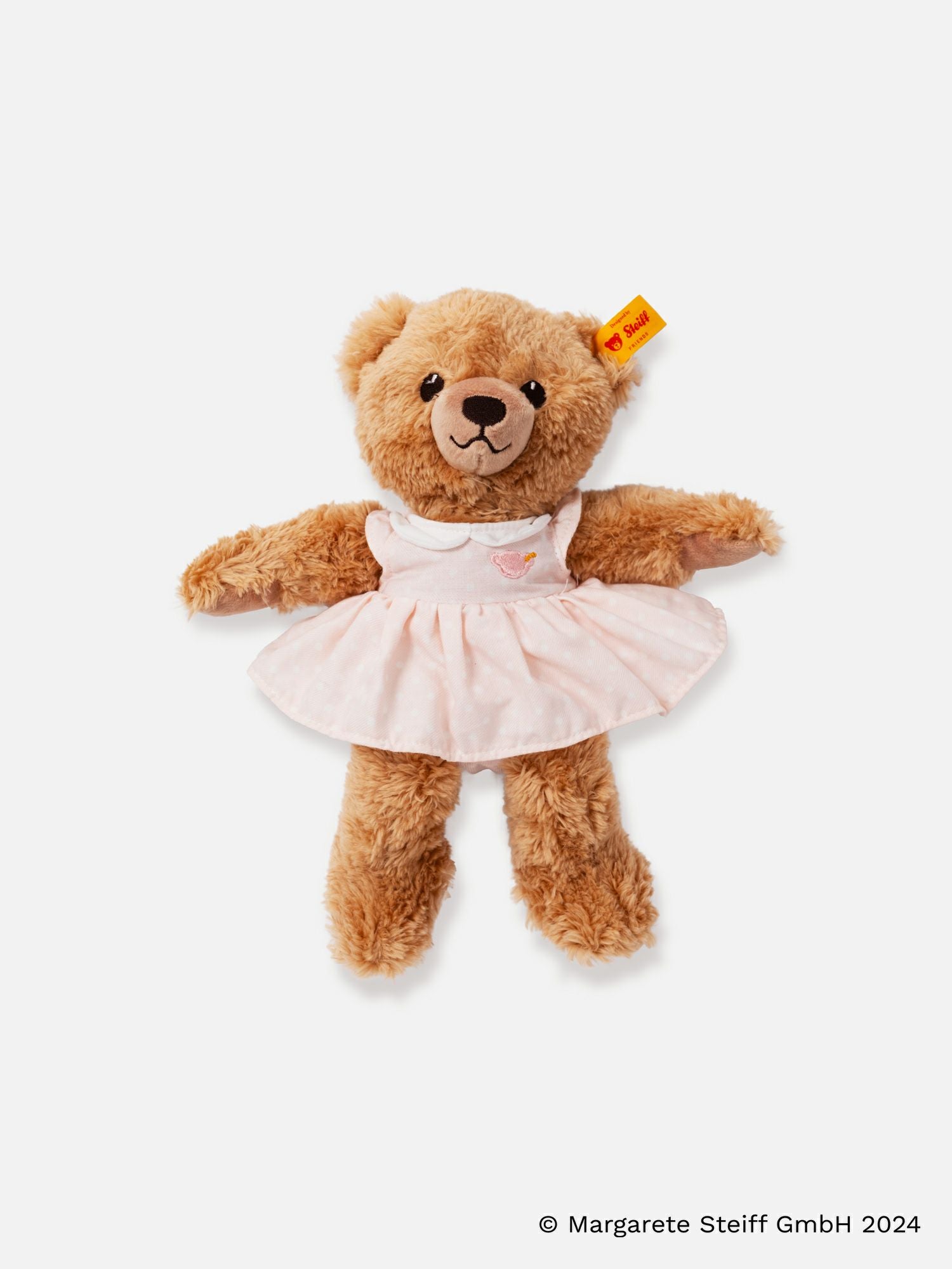 シュタイフ ぬいぐるみ 「おやすみクマちゃん」（ピンク） |ベビー