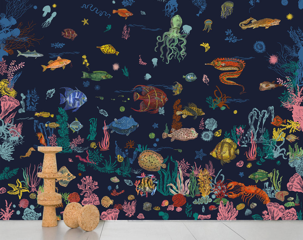 ナタリー・レテ / Sous la Mer Navy Blue Nathalie Lete NDL057 | 輸入