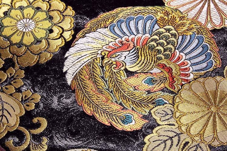 京都西陣老舗-名門」 京藝織物謹製 【絢爛-壱條箔】 正絹 袋帯