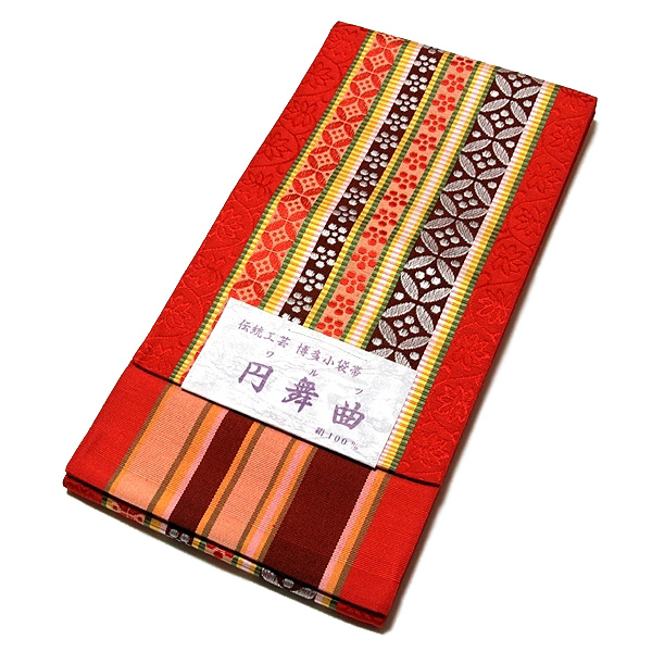 本場筑前博多織 【小野和也謹製：紫印】 「円舞曲-ワルツ」 【オシャレ