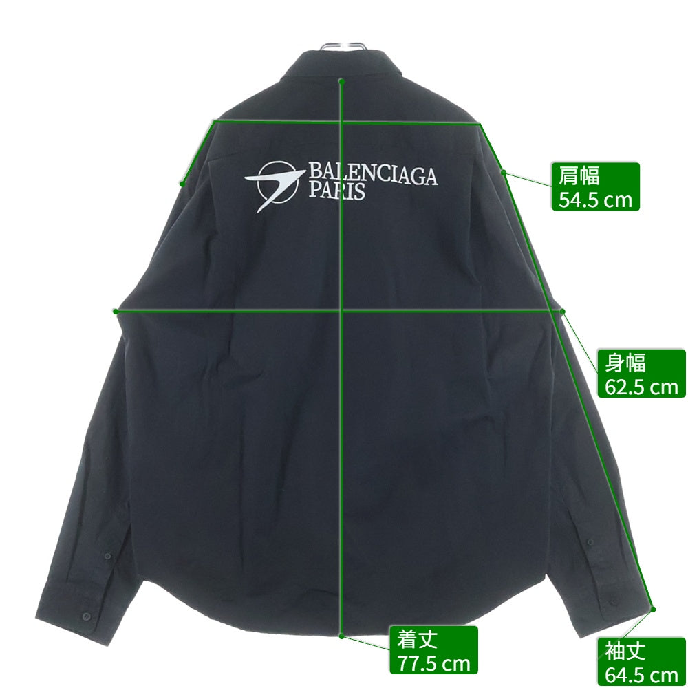BALENCIAGA(バレンシアガ) 21SS ロゴ刺繍 ラージフィットボタンダウン