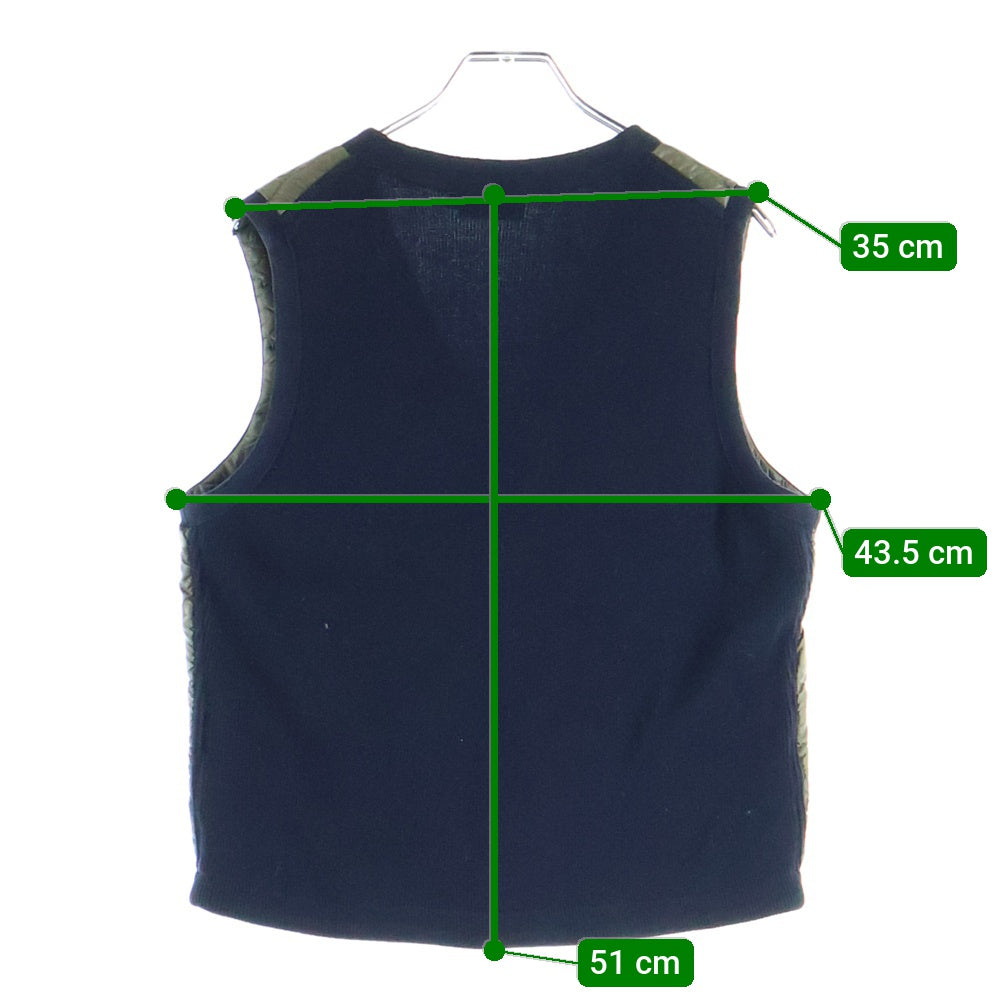 MONCLER(モンクレール) MAGLIA TRICOT GILET ニット切替ダウン