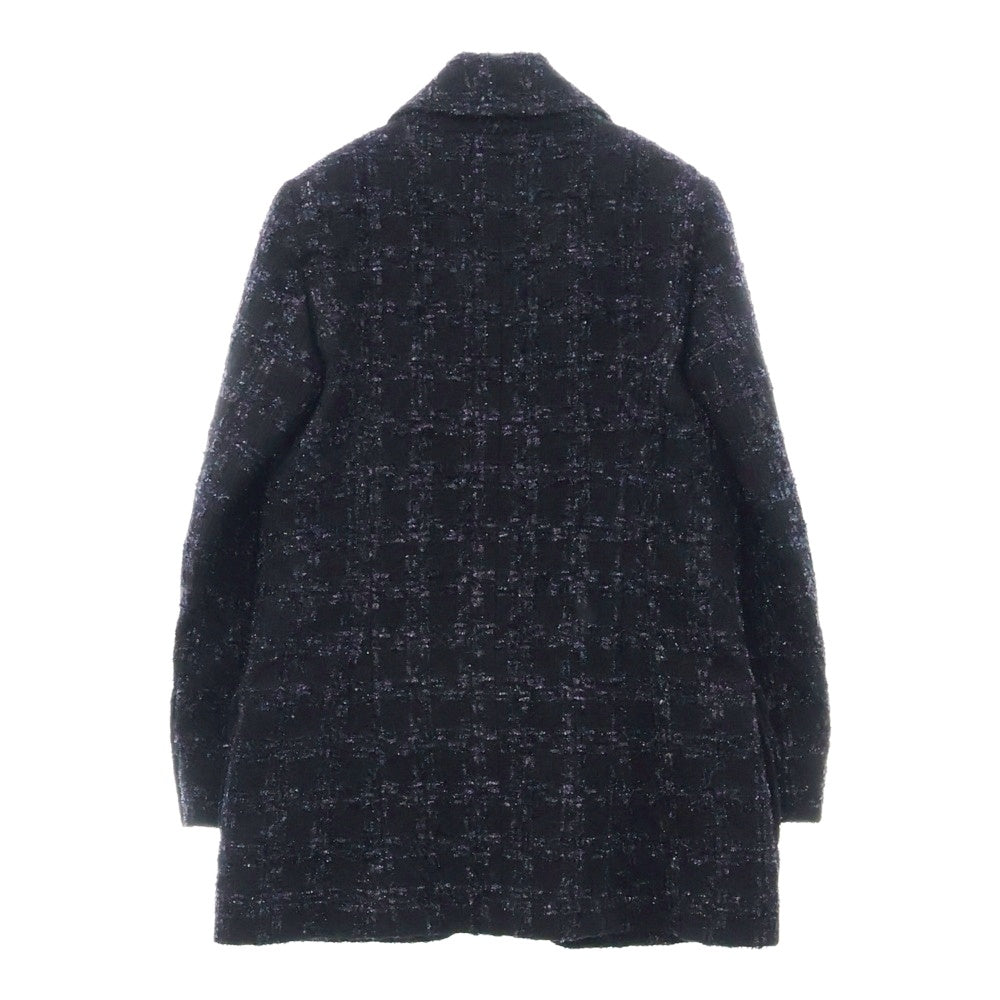 CHANEL(シャネル) ツイードジャケット イカリボタン ブラック×ネイビー