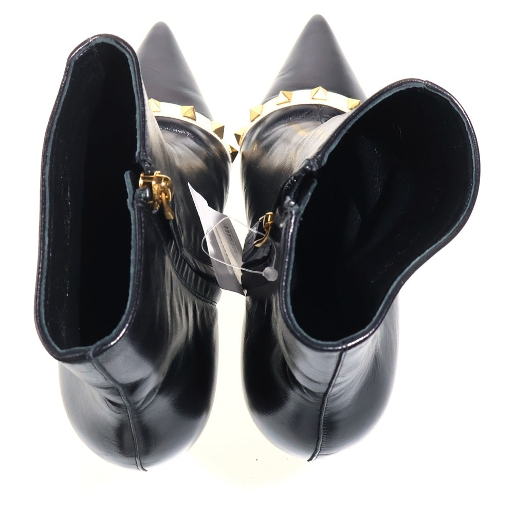 VALENTINO(ヴァレンティノ) ロックスタッズ ヒール ブラック レザー