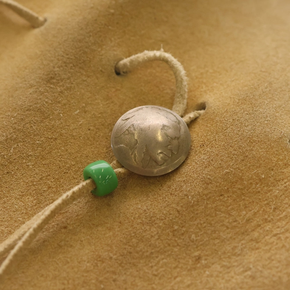 goro's(ゴローズ) K18付きコーン 金縄ターコイズコンチョ付き巾着