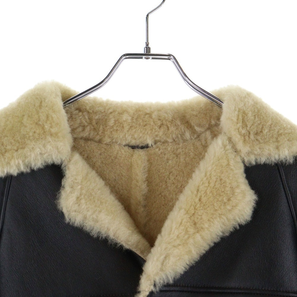 CHROME HEARTS(クロムハーツ) クロスボールボタン レザー ムートン