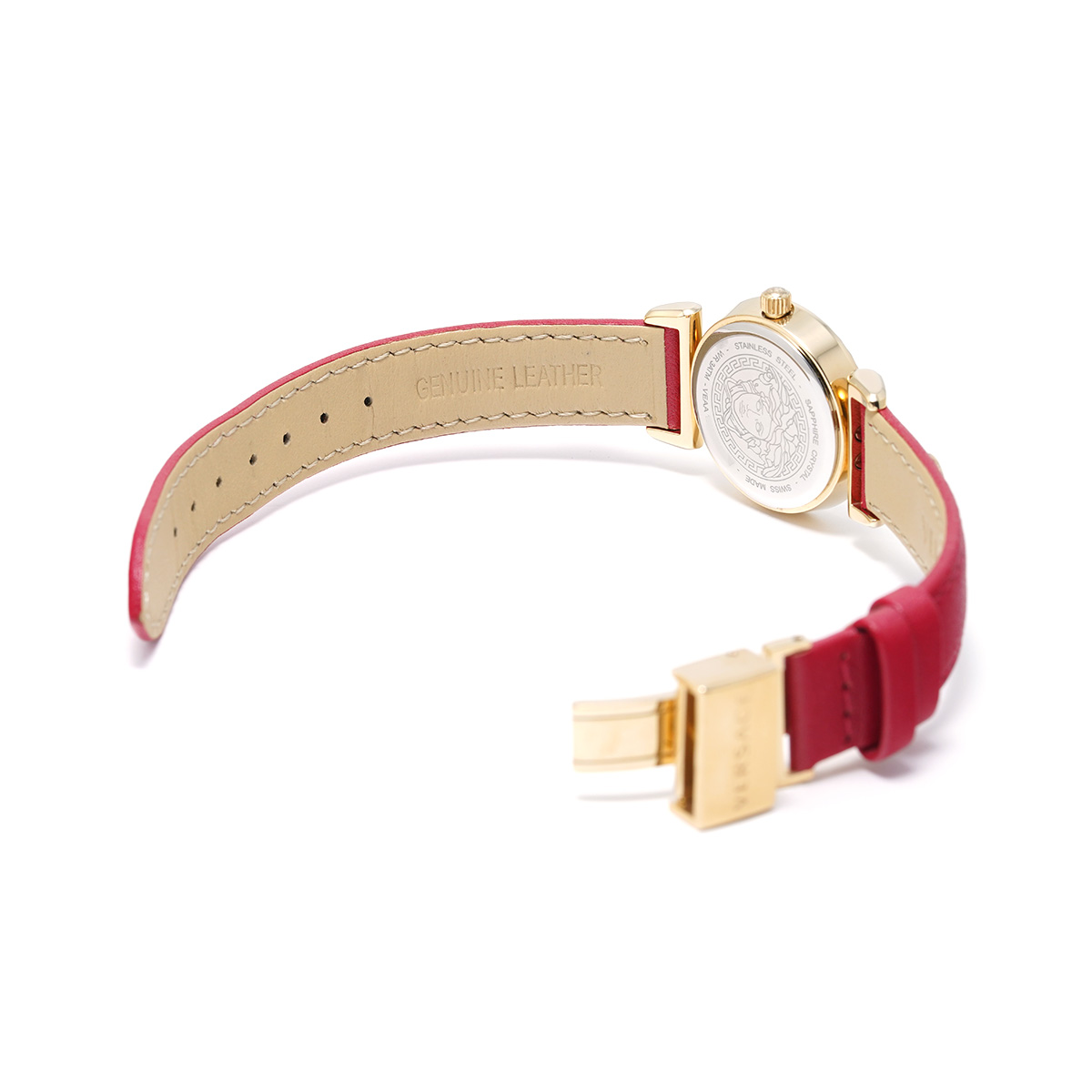 ヴェルサーチ ミニ ヴァニティ VEAA00318 レッド レディース 時計