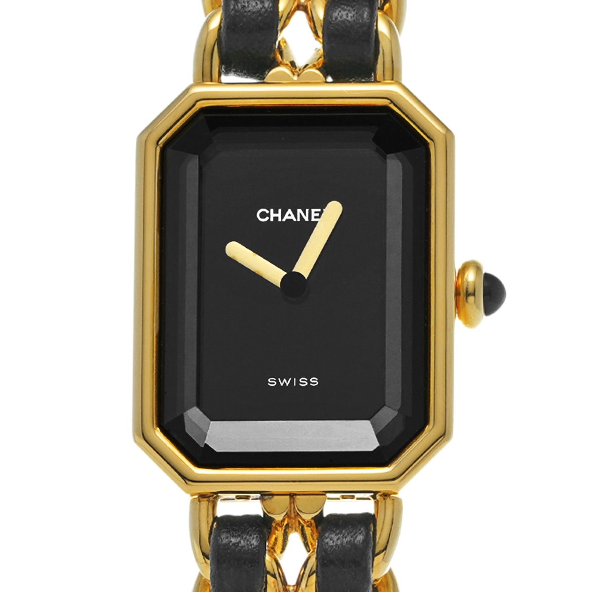 シャネル プルミエール XL H0001 ブラック レディース 時計 【中古