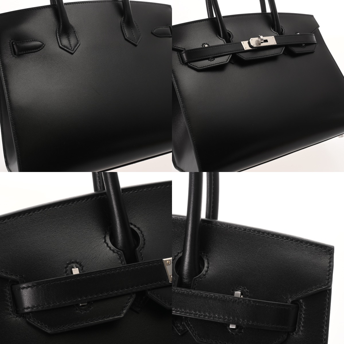 エルメス バーキン 30 セリエ ブラック ボックスカーフ レディース