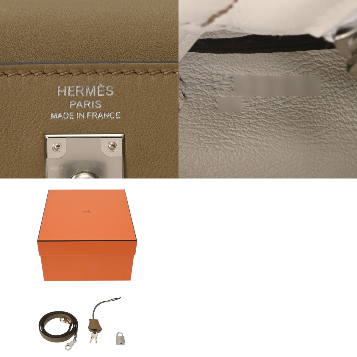 エルメス ケリー 25 内縫い 2WAY ベージュマルファ/グリペール ヴォー