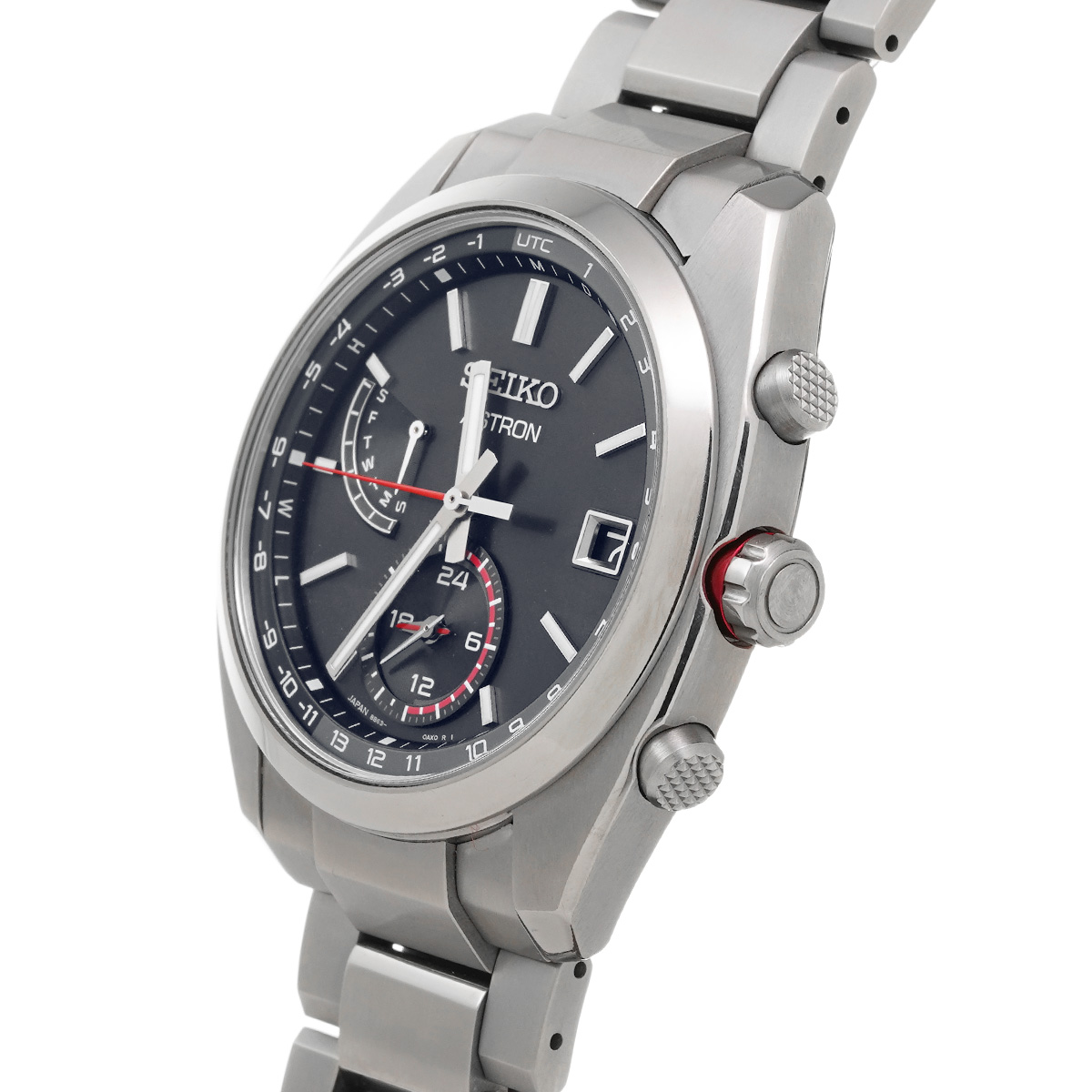 セイコー アストロン SBXY017 ブラック メンズ 時計 【中古