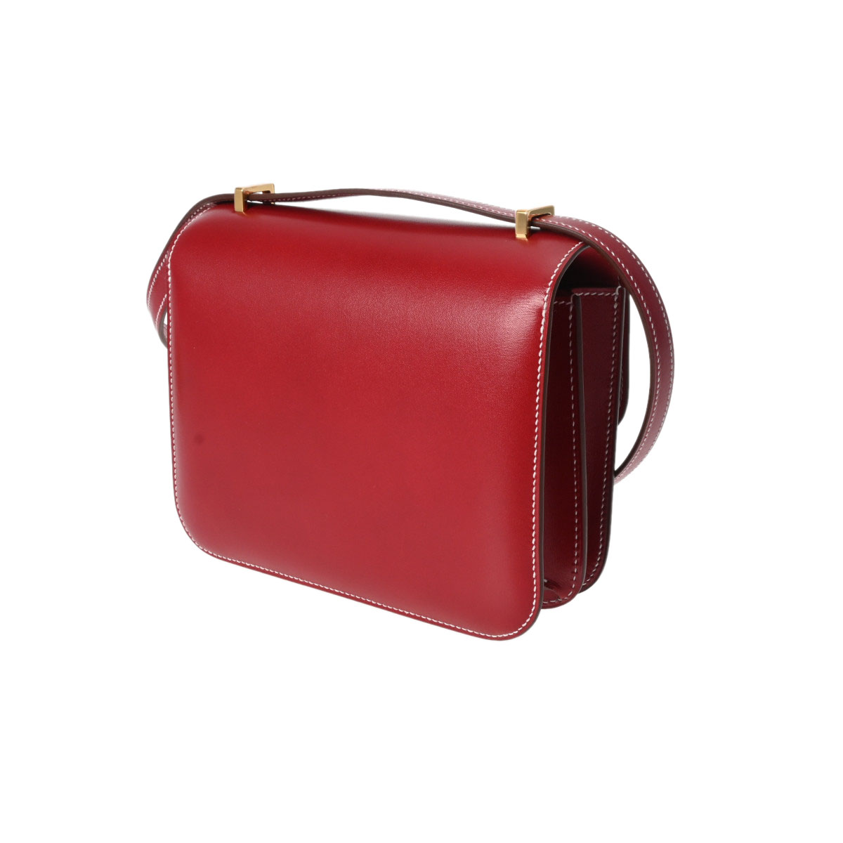 エルメス コンスタンス ミニ 18 ルージュ系 ボックスカーフ レディース