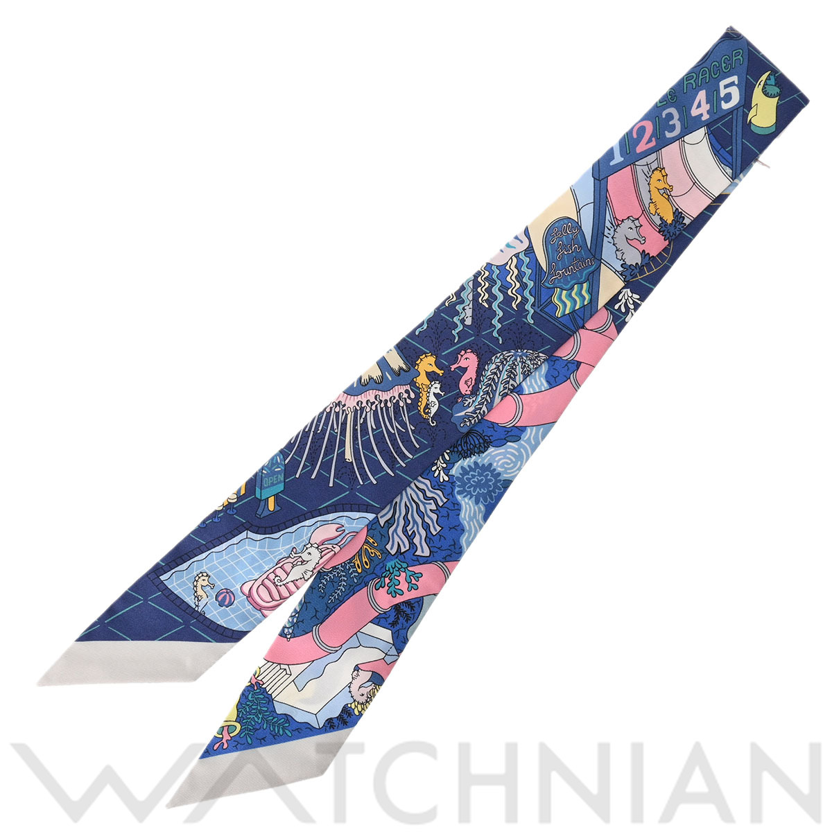 エルメス ツイリー SPLASH PARK マルチカラー 063806S シルク100