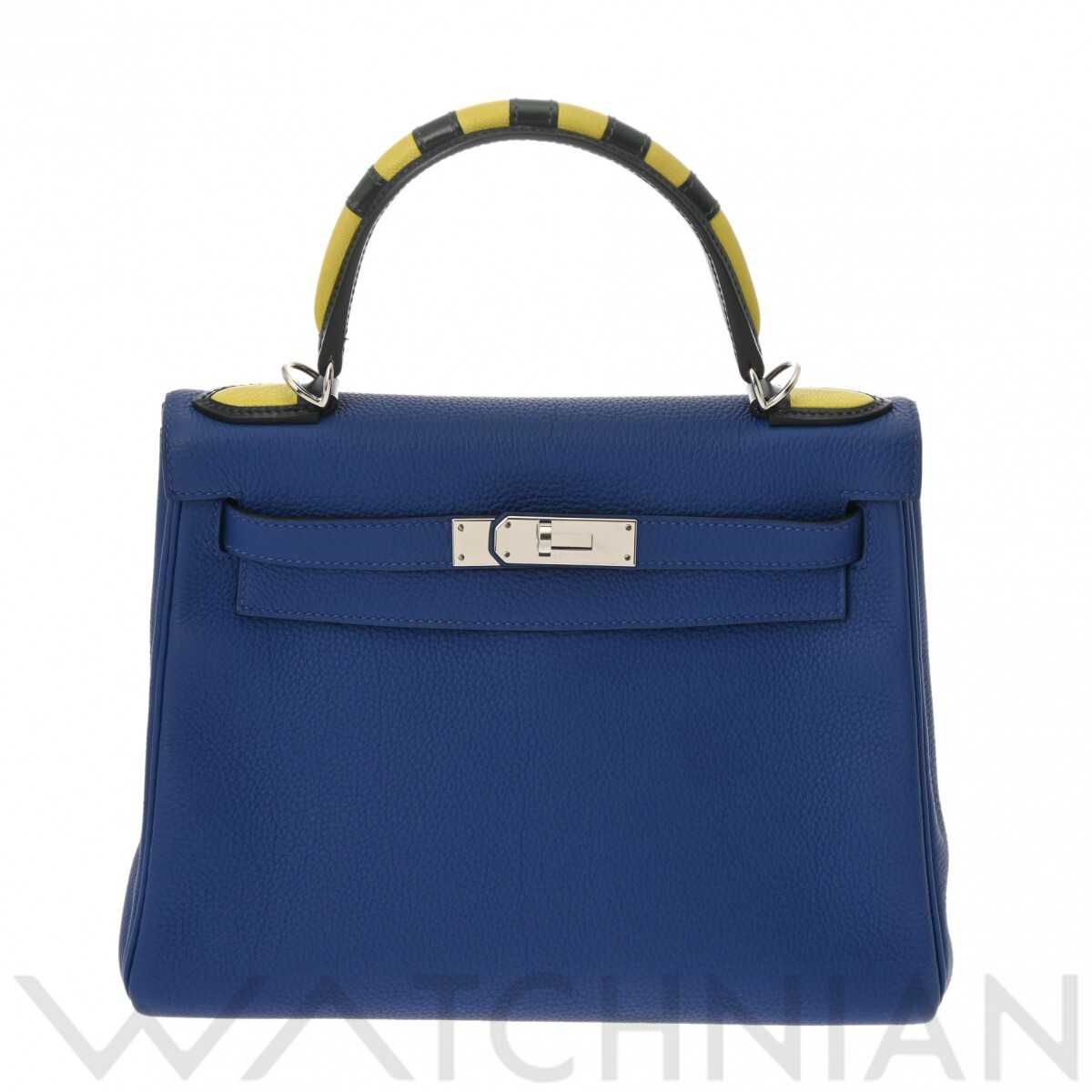 エルメス ケリー トロット 28 内縫い ブルーエレトリック/ブルー