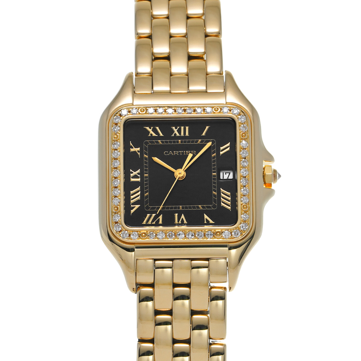 カルティエ パンテール 127000M ブラック レディース 時計 【中古