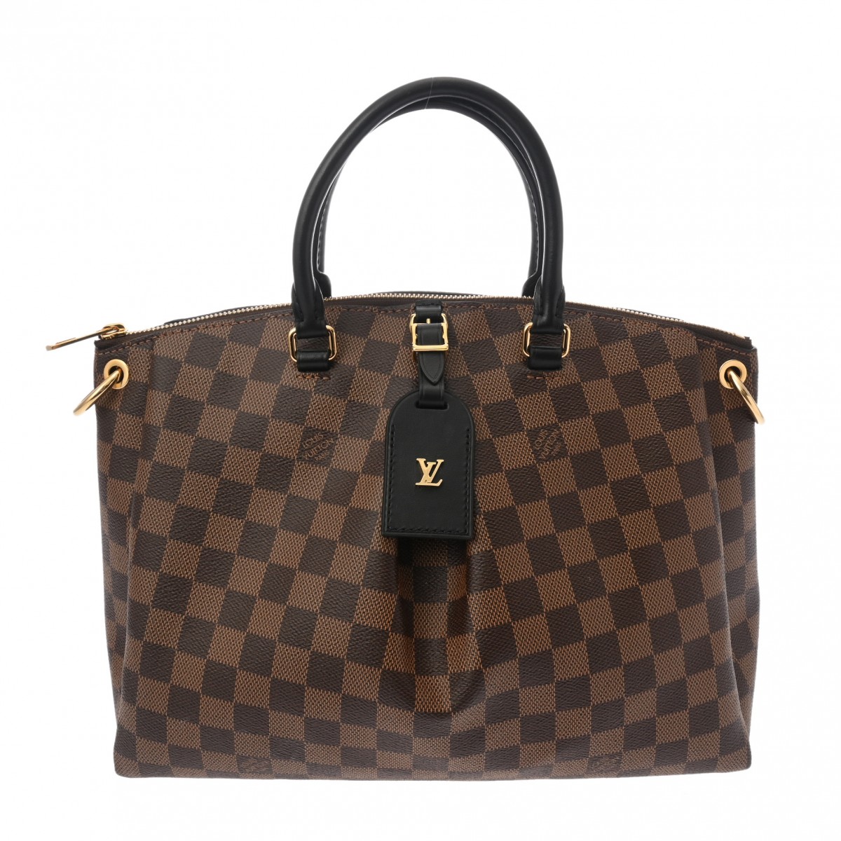 ルイ ヴィトン ダミエ オデオン トート MM ブラウン N45283 ダミエ