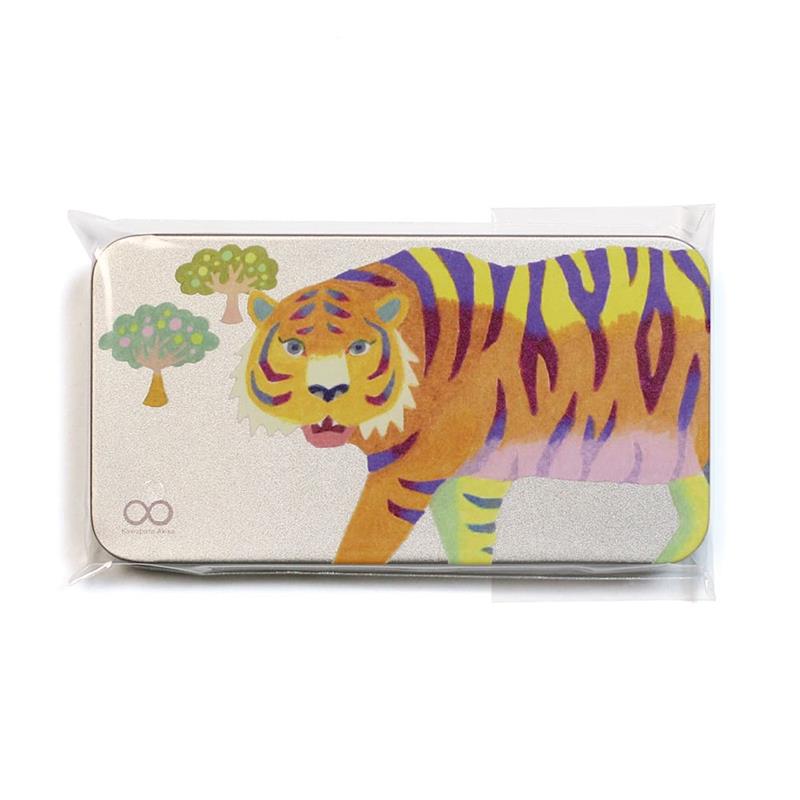 色エンピツ作家 かわばたあきこ】スライド缶ケース トラ | 谷口松雄堂