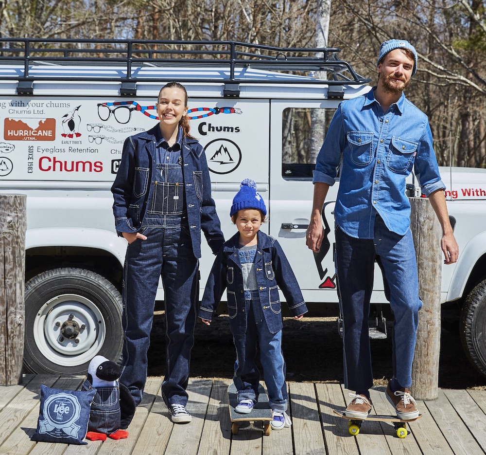 CHUMS × LEEのコラボウエアで、遊び心たっぷりな家族コーデを楽しもう