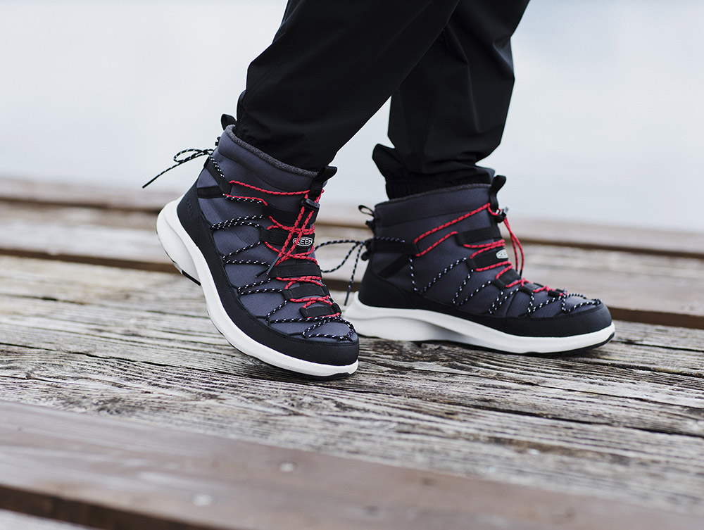 キーン・ユニークから新登場のウィンターブーツは、アレンジ自在な