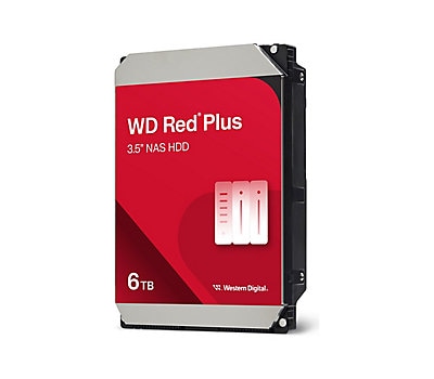 WD Red Plus WD60EFPX - hard drive - 6 TB - SATA 6Gb/s - WD60EFPX