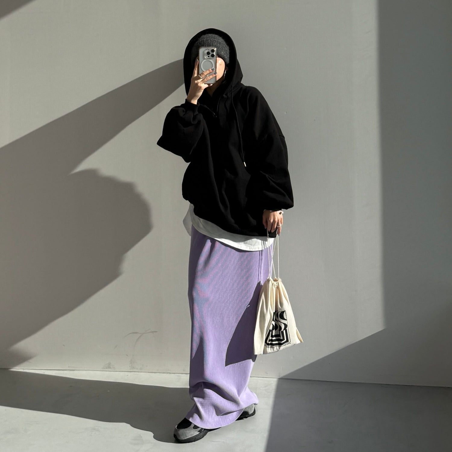 公式サイト限定カラー】daily daily super stretch pleats skirt