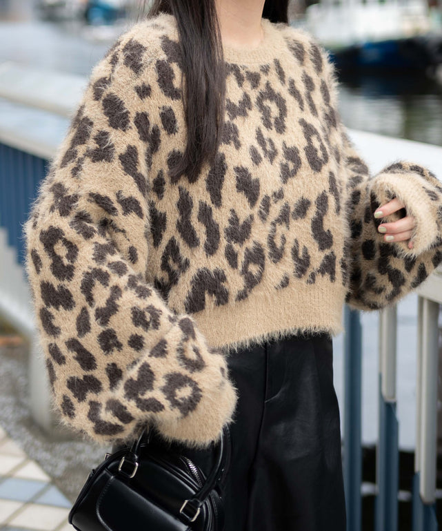 レオパードシャギーニットプルオーバー｜WEGO（ウィゴー） – WEGO