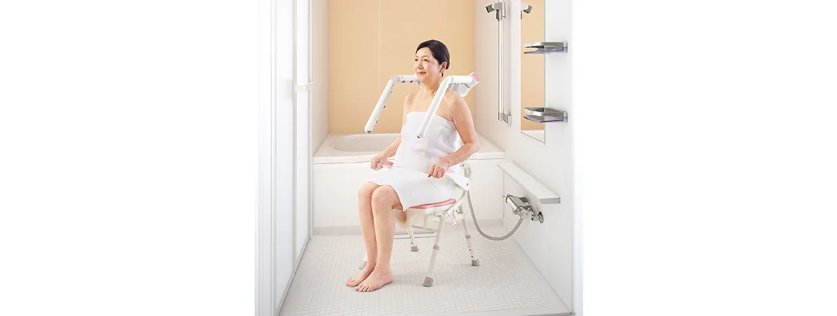 wellsシャワー温浴システム | 介護浴室wells