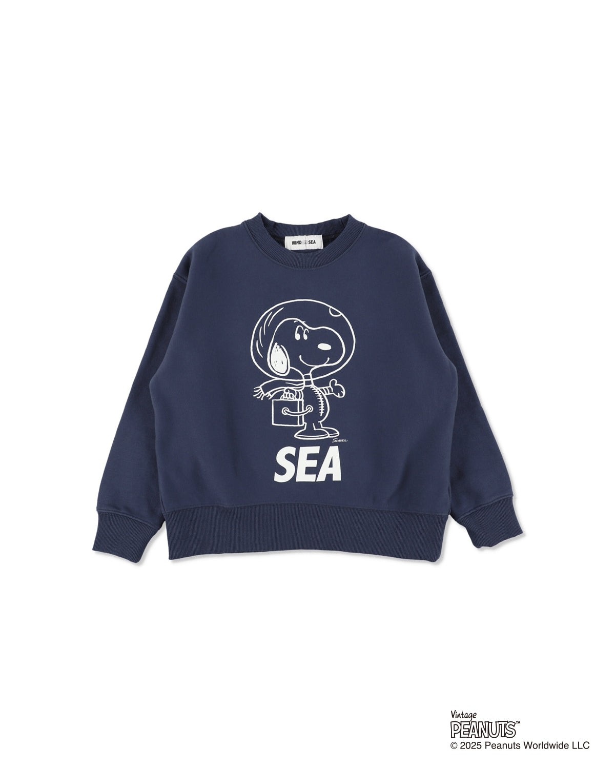 SMOOTHY x WDS Snoopy Washed Kids Crewneck Sweatshirt – WIND AND SEA