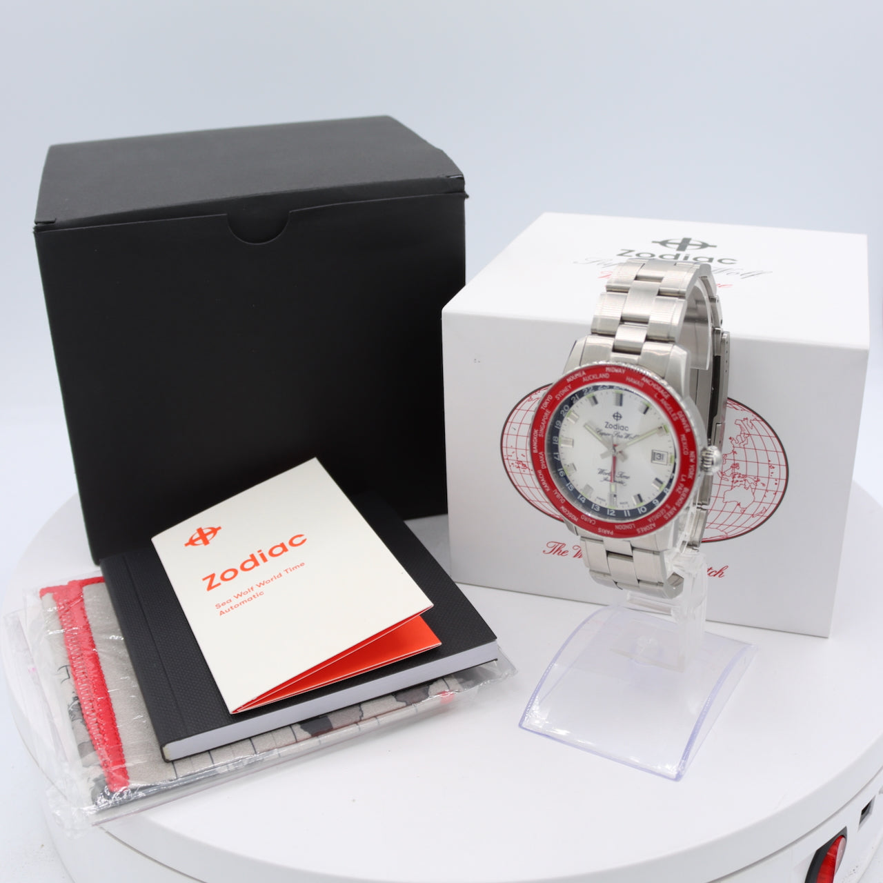 Zodiac Z09410 Super Sea Wolf Men's Automatic Wristwatch Swiss Steel W/