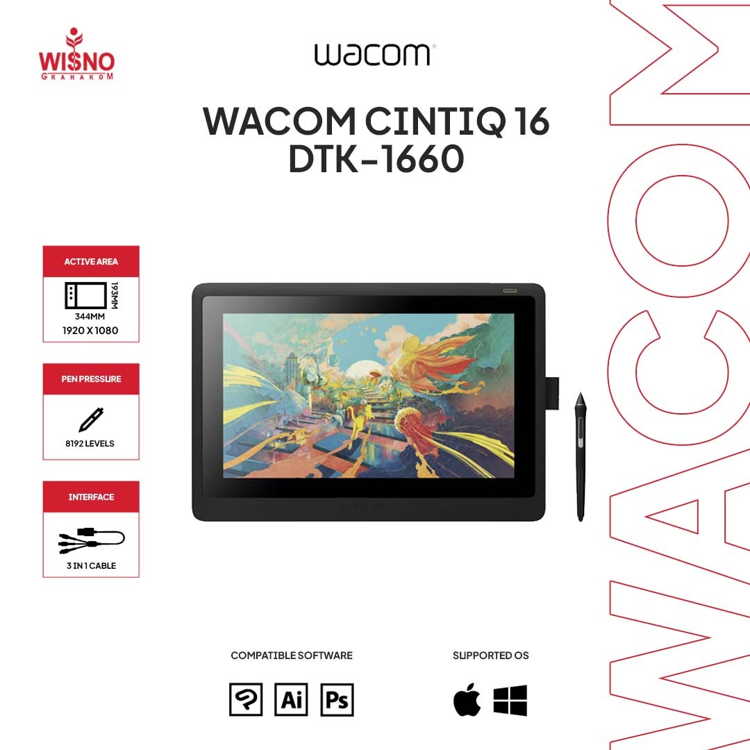 Wacom Cintiq 16 Venus (DTK1660/K1) - Wisno Grahakom