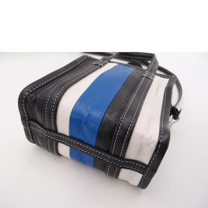 BALENCIAGA バレンシアガ 2WAY ストライプ 黒/白/青