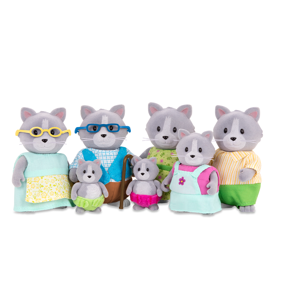 The Daintypaw Cats | Small Animal Figurines | Li'l Woodzeez