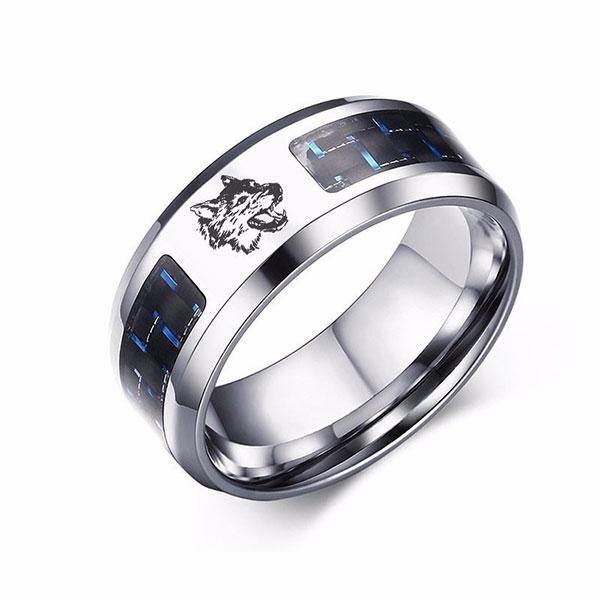 Wolf Engraved Ring | Wolf-Horde