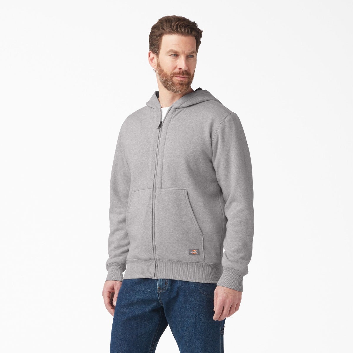 Dickies Sweatshirts: Men's TW482HG Heather Grey Thermal Lined