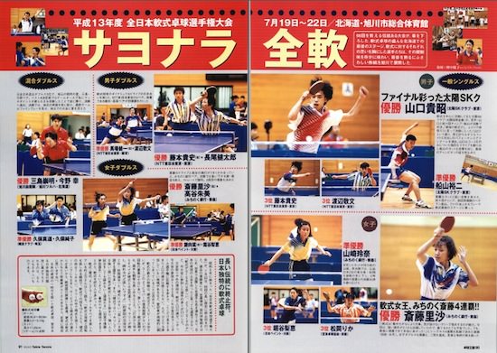 卓球】卓球王国 2001年10月号 vol.53【eBook】 – 卓球王国