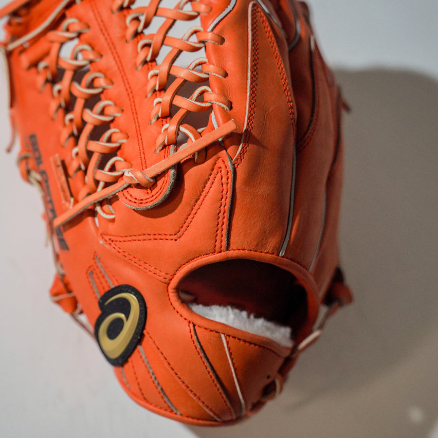 アシックス】硬式グラブ/外野手用/送料無料/BGHGSU/左投げ/オレンジ/22