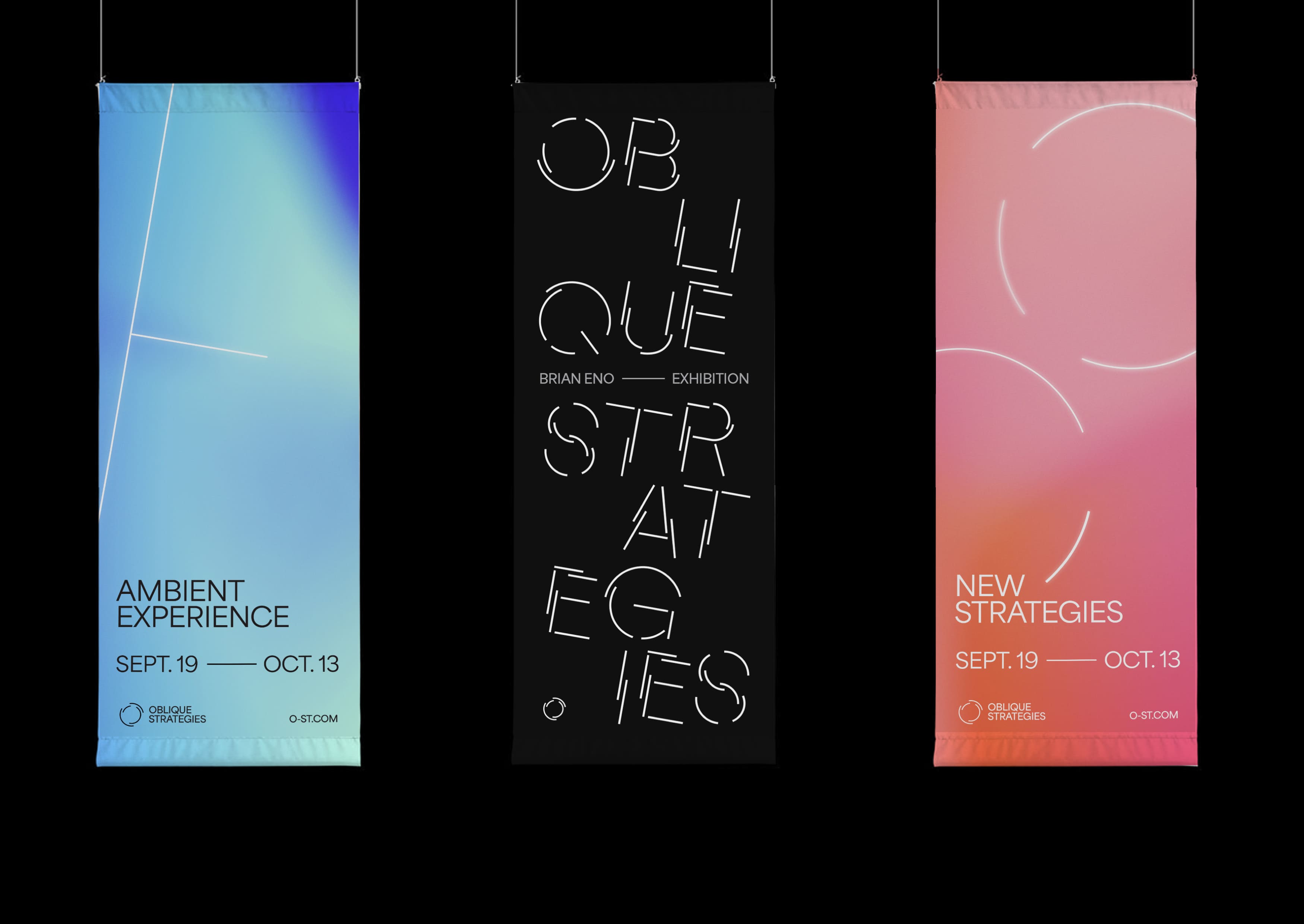 Oblique Strategies. Brian Eno Exhibition Identity - World Brand