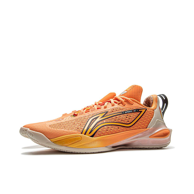 LiNing Speed 11 Low Summer Double Boom Basketball Shoes in Orange