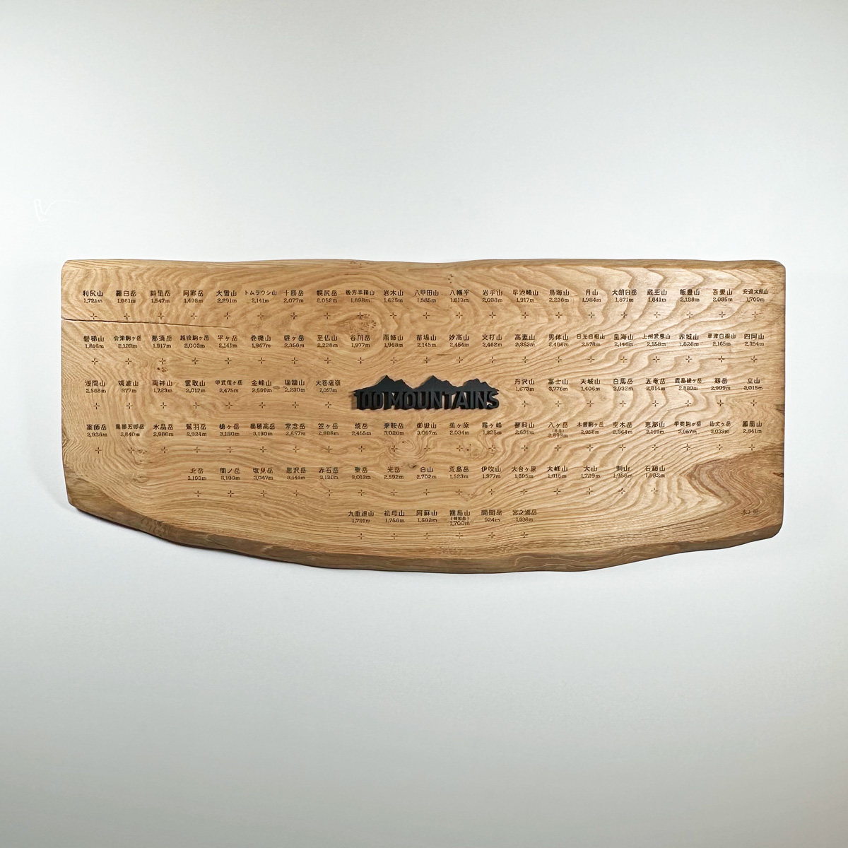 百名山バッジ盤】No.34 クリ w910 x h410 x t26 | W/MOUNTAIN