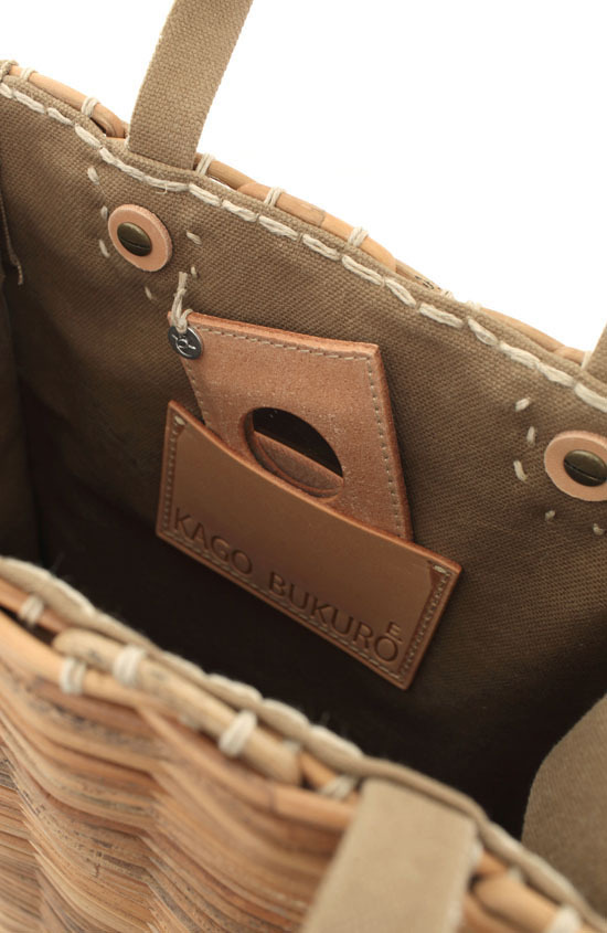 ebagos エバゴス 防水キャンバス・カゴ袋ハンド