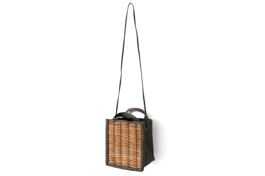 ebagos エバゴス キャンバス・かご袋ショルダー