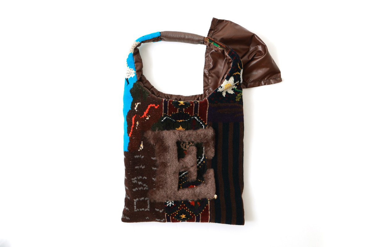 ebagos エバゴス シェニール・アーカイブ・ワンホールトート