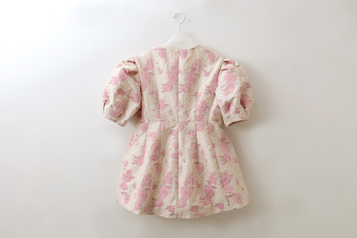 leur logette ルールロジェット Flower jacquard top