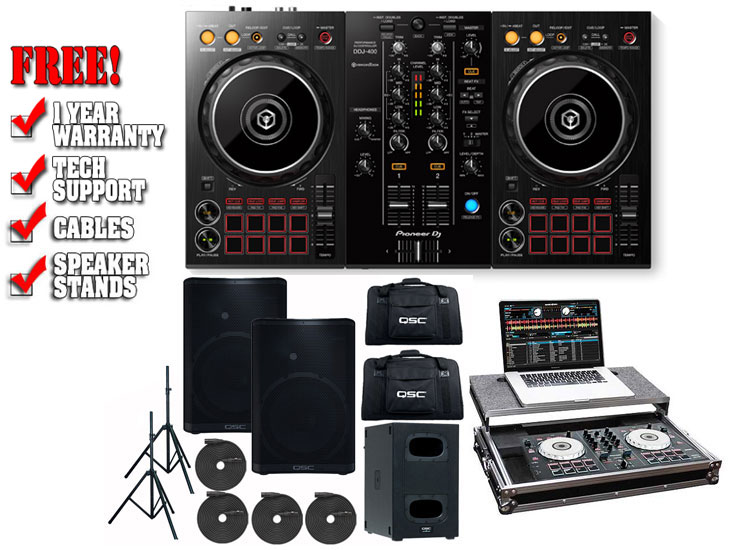 Pioneer DDJ-400 and QSC CP12 & KS112 Package | 123DJ