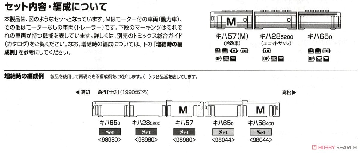 限定品】 JR キハ58系急行ディーゼルカー (土佐・JR四国色)セット (3両