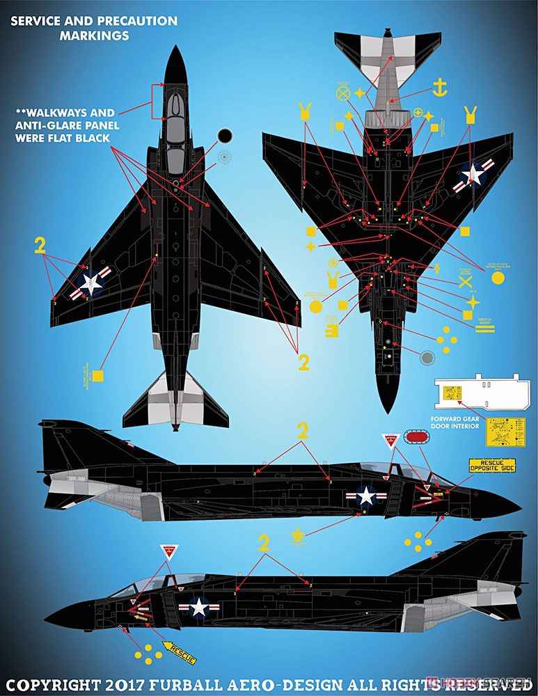 アメリカ海軍 F-4J VX-4 ブラックバニー (デカール) - ホビーサーチ