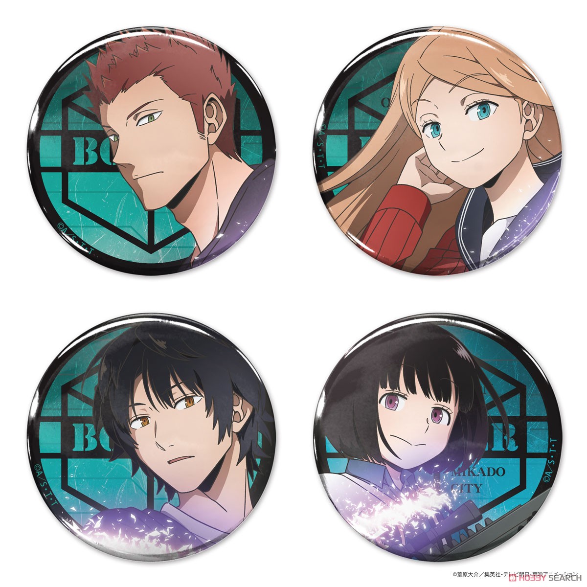 ワールドトリガー 描き下ろし 烏丸京介 65mm缶バッジ トリガー起動