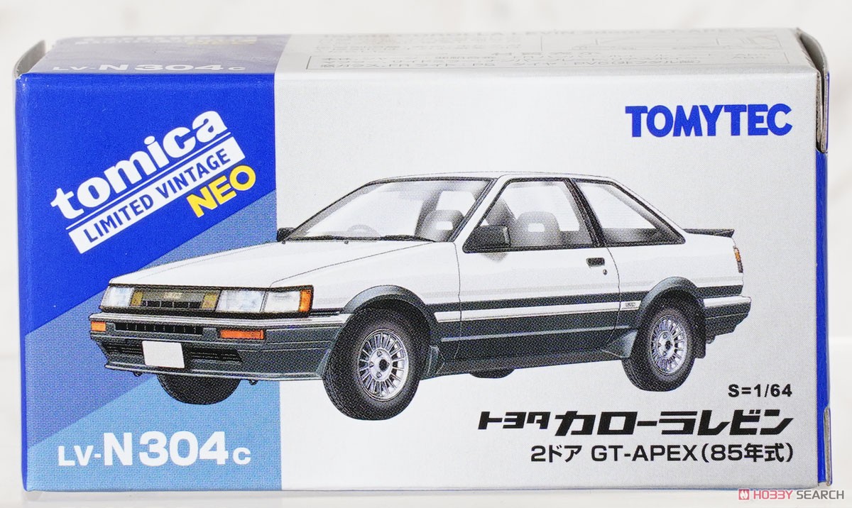 TLV-N304c Toyota Corolla Levin 2 Door GT-APEX 1985 (White / Black