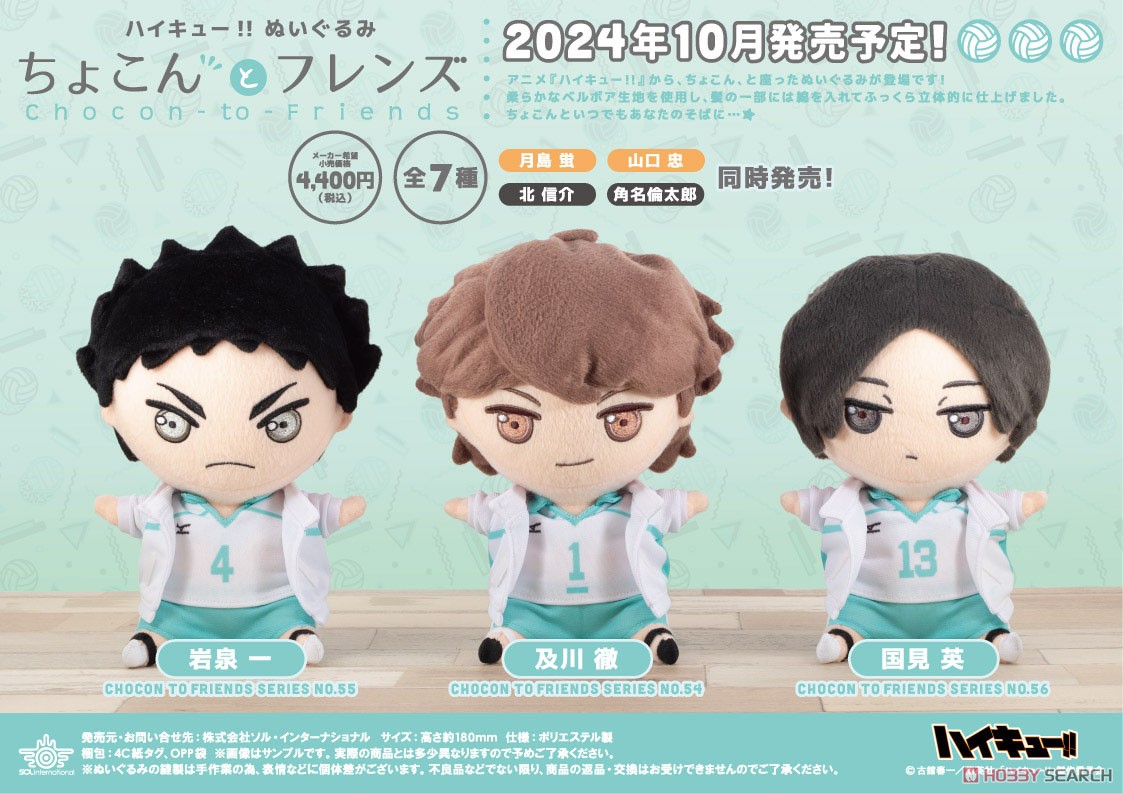 ハイキュー!! ぬいぐるみ ちょこんとフレンズVol.2 5.国見英