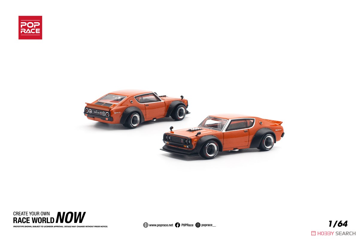 Bargain Item* SKYLINE GT-R V8 DRIFT (KENMERI) ORANGE (Diecast Car